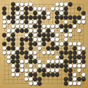 Board position at the end of game KPMC 2003 - Round 2 - Game 2: Alexej Lazarev vs Cheong-hwan Kim
