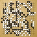 Board position at the end of game KPMC 2003 - Round 5 - Game 2: Yiguo Sun vs Yi-Cheng Shin