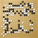 Board position at the end of game KPMC 2003 - Round 6 - Game 1: Cheong-hwan Kim vs Satoshi Hiraoka