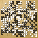 Board position at the end of game KPMC 2003 - Round 8 - Game 1: Satoshi Hiraoka vs Cheong-hwan Kim