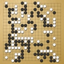 Board position at the end of game KPMC 2006 - Round 2 - Game 3: Geert Groenen vs Satoshi Hiraoka