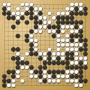 Board position at the end of game KPMC 2006 - Round 5 - Game 3: Satoshi Hiraoka vs Tung Tsang