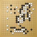 Board position at the end of game KPMC 2008 - Round 1 - Game 5: Paul Edwards vs Kazumori Nagayo