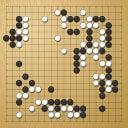 Board position at the end of game KPMC 2008 - Round 3 - Game 5: Klas Almrot vs Kazumori Nagayo