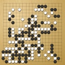 Board position at the end of game KPMC 2008 - Round 5 - Game 2: Jun Fan vs Sang-hun Lee