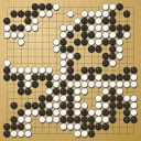 Board position at the end of game KPMC 2008 - Round 6 - Game 8: Alexej Lazarev vs Robert Jasiek