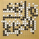 Board position at the end of game KPMC 2008 - Round 7 - Game 2: Wei Zhao vs Sang-hun Lee