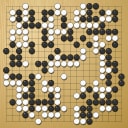 Board position at the end of game KPMC 2010 - Round 6 - Game 1: Yoshiyuki Tsuchimune vs Sang-hun Lee