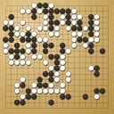 Board position at the end of game KPMC 2012 - Round 2 - Game 1: Torben Pedersen vs Seung-yu Han