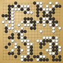 Board position at the end of game KPMC 2013 - Round 1 - Game 3: Bill Lin vs Waqiyuddin Mohd-Zaid