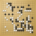 Board position at the end of game KPMC 2014 - Round 2 - Game 1: Andre Connell vs Tae-Woong Wei