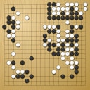 Board position at the end of game KPMC 2017 - Round 3 - Game 1: Yikang Zhao vs Alexander Huber