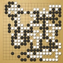 Board position at the end of game KPMC 2017 - Round 6 - Game 1: Yikang Zhao vs Minoru Ozeki