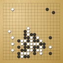 Board position at the end of game KPMC 2018 - Round 1 - Game 8: David Ze-Hua Lu vs Ari Montesinos-Gonzalez