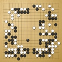 Board position at the end of game KPMC 2018 - Round 4 - Game 1: David Ze-Hua Lu vs Liyan Lyu