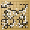 Board position at the end of game KPMC 2019 - Round 1 - Game 4: Sheng-Chieh Lo vs Bryan Guillen
