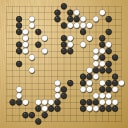 Board position at the end of game KPMC 2019 - Round 2 - Game 3: Tsubasa Kawaguchi vs Tiziano Pacchiarotti
