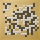 Board position at the end of game KPMC 2020 - Round 1 - Game 12: Avalos-Kenyi Kina vs Jaeryong Rie