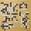 Board position at the end of game KPMC 2020 - Round 6 - Game 1: Evan Lin vs Tianfang Ma