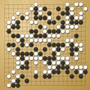 Board position at the end of game KPMC 2021 - Round 1 - Game 7: Kaikun Xie vs Shunji Morikawa