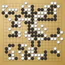 Board position at the end of game KPMC 2021 - Round 2 - Game 2: Qiuxuan Huang vs Frederic Schlattner