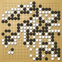 Board position at the end of game KPMC 2021 - Round 6 - Game 1: Yi-Tien Chan vs Seung-Gu Kim