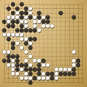 Board position at the end of game KPMC 2022 - Round 4 - Game 1: Rob van Zeijst vs Jeong-seon Kim
