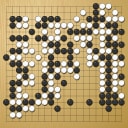 Board position at the end of game KPMC 2023 - Round 5 - Game 1: Kiko Emura vs Chongzhe Tang