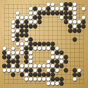Board position at the end of game KPMC 2024 - Round 3 - Game 5: Tsubasa Kawaguchi vs Tian Zhang