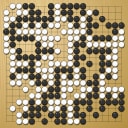 Board position at the end of game KPMC 2024 - Round 5 - Game 1: Tianyi Liu vs Tsubasa Kawaguchi