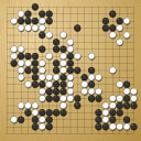 Board position at the end of game KPMC 2024 - Round 5 - Game 8: Tian Zhang vs Doyoung Kim