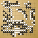 Board position at the end of game KPMC 2024 - Round 7 - Game 4: Tal Michaeli vs Tsubasa Kawaguchi