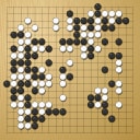 Board position at the end of game KPMC 2024 - Round 7 - Game 11: Tian Zhang vs Denis Karadaban