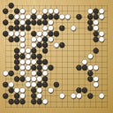 Board position at the end of game KPMC 2025 - Round 5 - Game 13: Yiming Guo vs Francois Gonze