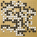 Board position at the end of game KPMC 2025 - Round 5 - Game 4: Yoshiki Kurita vs Yongwoon Park