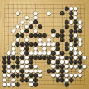 Board position at the end of game KPMC 2025 - Round 6 - Game 1: Yu Fu vs Hyun Seok Shin